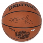 Kobe Bryant Signed Limited Edition Basketball -- Signed in 2001 After the Lakers First Two Championships -- With Upper Deck Authentication